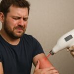 epilasyon sonrası kızarlıklı blog fotoğrafı